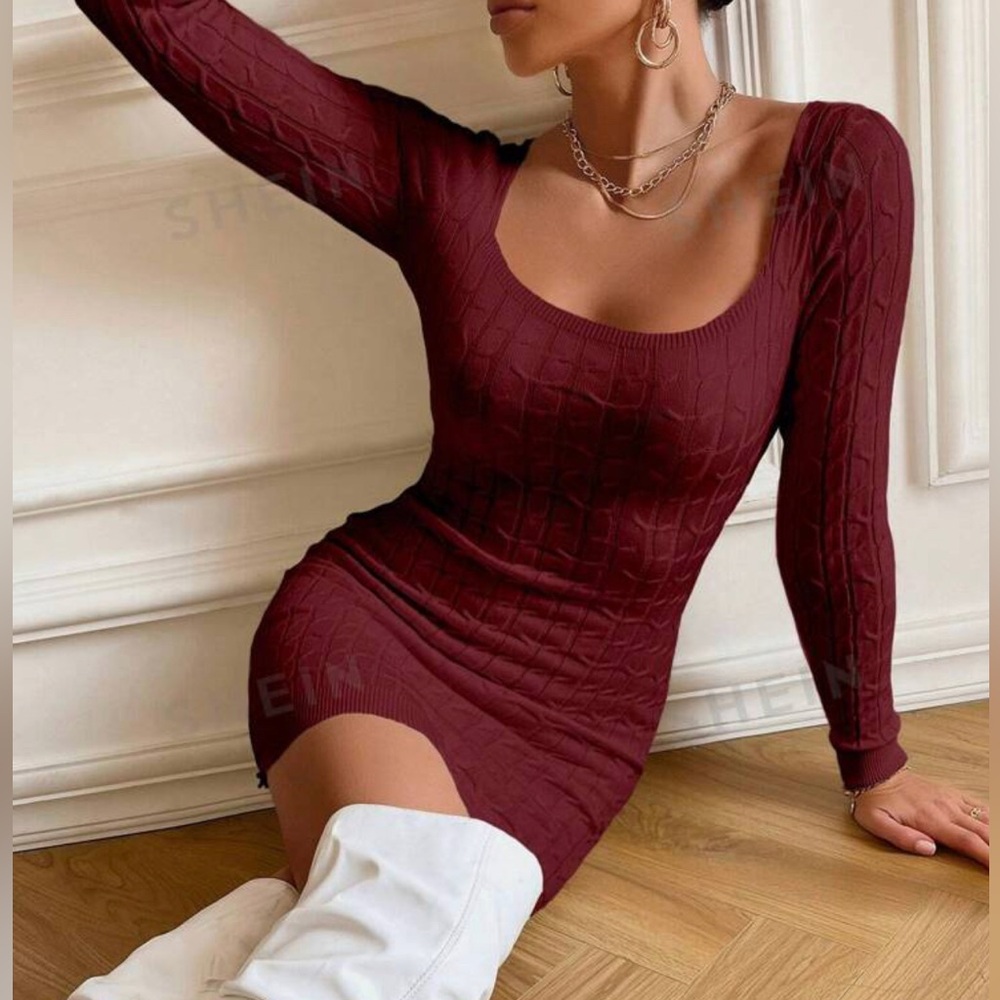 SHEIN bodycon sweater dress